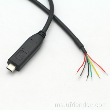 USB Type-C ke RS232 Converter Cable OEM/ODM
